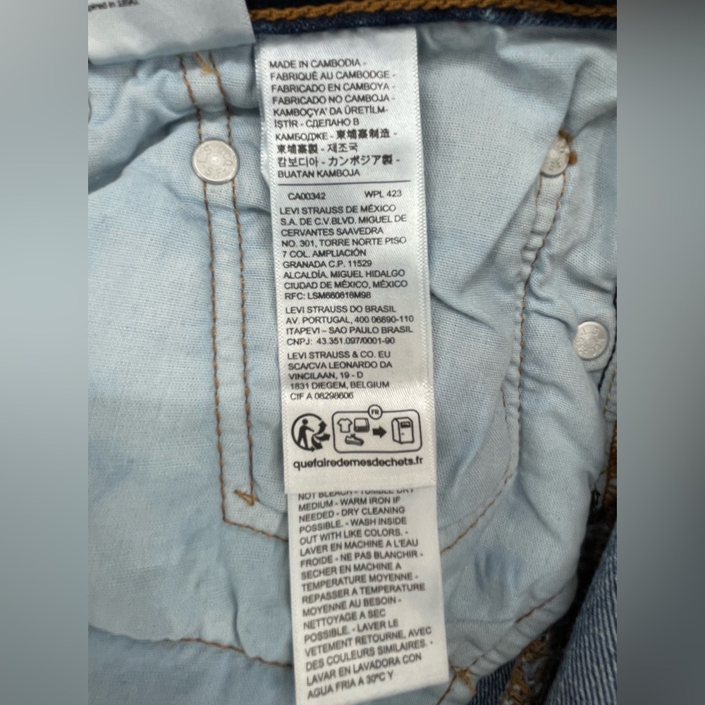 Levi’s Strauss 501 Classic Blue Denim Jeans - Picture 10 of 10